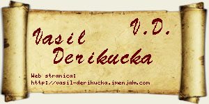 Vasil Derikučka vizit kartica